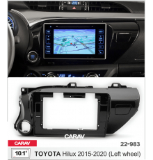 Переходная рамка Toyota Hilux 2015-2020 10.1" Carav 22-983