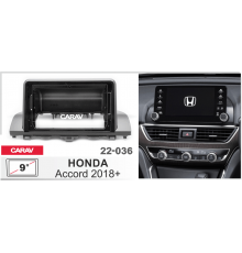 CARAV 22-036 ПЕРЕХОДНАЯ РАМКА HONDA Accord 2018+ 9"