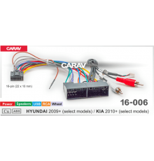 CARAV 16-006 OEM-AND  HYUNDAI 2009+ KIA 2010+ Питание Динамики Руль USB RCA