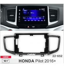 Переходная рамка CARAV 22-652 HONDA Pilot 2016+ 10,1" черный глянец 