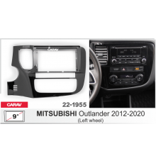 Переходная рамка CARAV 22-1955 9" MITSUBISHI Outlander 2012-2020