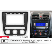 Переходная рамка CARAV 22-1308 10.1" VOLKSWAGEN Jetta 2005-2011; Sagitar 2006-2012