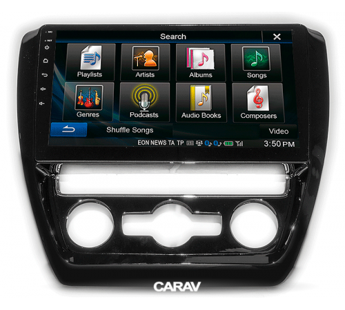 Переходная рамка CARAV 22-043 10.1 VOLKSWAGEN Jetta 2010-2018; Sagitar 2012-2019