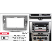 Переходная рамка CARAV 22-047 10.1" VOLKSWAGEN Passat B6 B7 CC Magotan 2008-2018