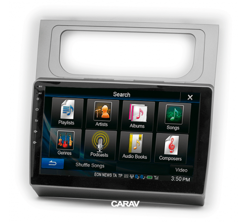 Переходная рамка CARAV 22-595 10.1 VOLKSWAGEN Touran (2010-2015) Серая