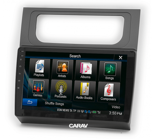 Переходная рамка CARAV 22-1588 10.1 VOLKSWAGEN Touran (2011-2015) С климатом Черная
