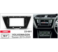 Переходная рамка CARAV 22-661 10.1" VOLKSWAGEN Touran (2015-2020) Черная глянц