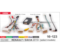 CARAV 16-123 OEM-AND RENAULT 2015+ /Питание + Динамики + Камера + Руль+ CANBUS / Ver.1 / HiWorld