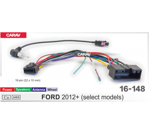 CARAV 16-148 OEM-AND FORD 2012+ /Power + Speakers + Antenna + Wheel + USB/
