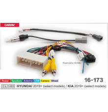 CARAV 16-173 OEM-AND HYUNDAI 2019+  / KIA 2019+  /Power + Speakers + Antenna + Wheel + Camera + USB/