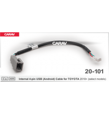 CARAV 20-101 Переходник для подключения штатного USB разъема TOYOTA 2018+ к новой магнитоле