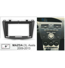 Переходная рамка MAZDA (3) Axela 2009-2013 (с крепежом) 9" черная
