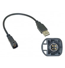 USB-переходник VW, SKODA (тип1) для подключения магнитолы к штатному разъему USB Incar USB VW-FC106