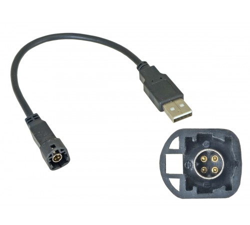 USB-переходник VW, SKODA (тип1) для подключения магнитолы к штатному разъему USB Incar USB VW-FC106