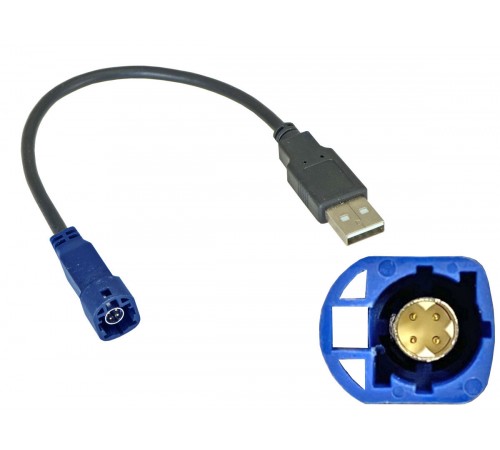 USB-переходник CITROEN, PEUGEOT для подключения магнитолы к штатному разъему USB Incar USB VW-FC108