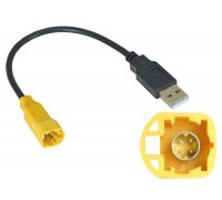 USB-переходник VW, SKODA (тип2) для подключения магнитолы к штатному разъему USB Incar USB VW-FC107